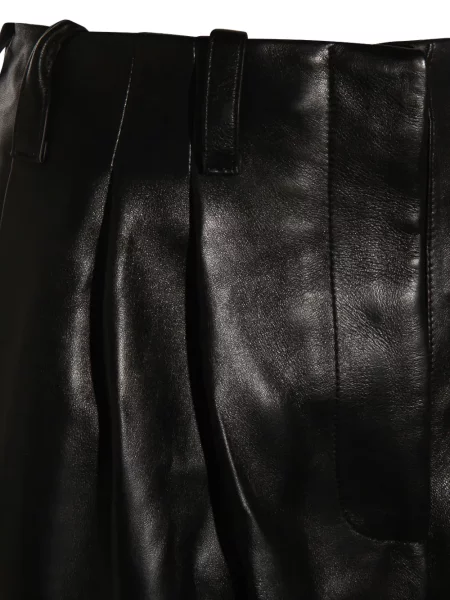 Pantaloni Givenchy din piele negru
