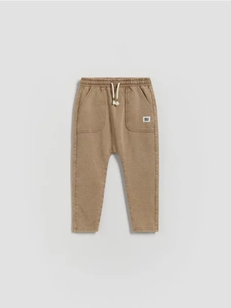 Reserved Легінси з високим вмістом темно коричневий