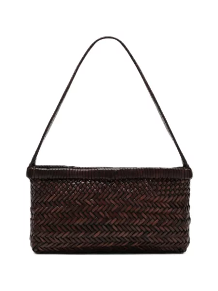 Geantă shopper Manebi din piele maro