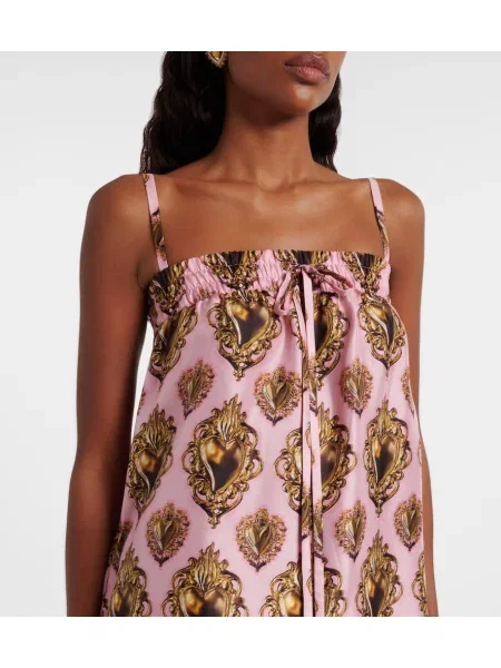 Rochie Dolce&gabbana de mătase cu imagine roz