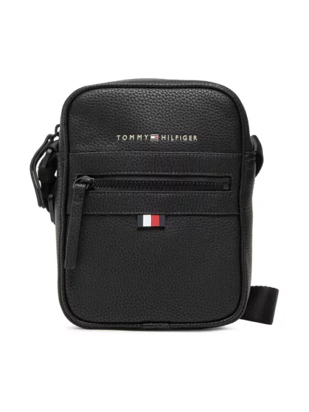 TOMMY HILFIGER Taška přes rameno Essential červená / černá bílá