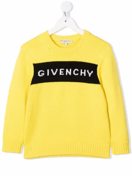 Sweter dziecięcy Givenchy żółty