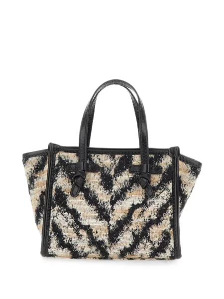 Τσάντα shopper Marcella Club ζακάρ μαύρο