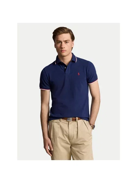 Polo Ralph Lauren Μπλουζάκι ναυτικό μπλε / κόκκινο λευκό