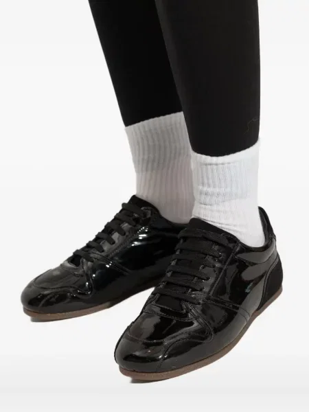 Sneakerși Moschino din piele negru