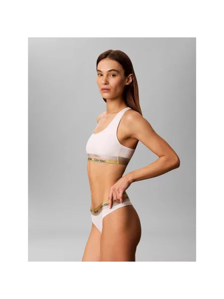 Fără căptușeală sutien bralette Calvin Klein Jeans alb