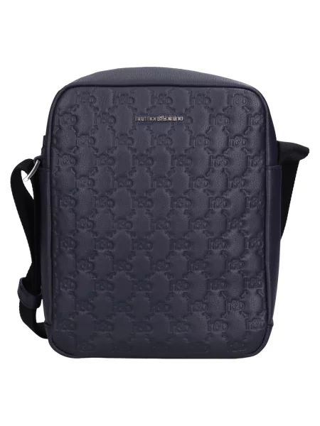 Torba Harmont & Blaine skórzana niebieska