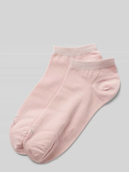 Krótkie skarpety z detalem z logo w zestawie 2 szt. Ck Calvin Klein różowe