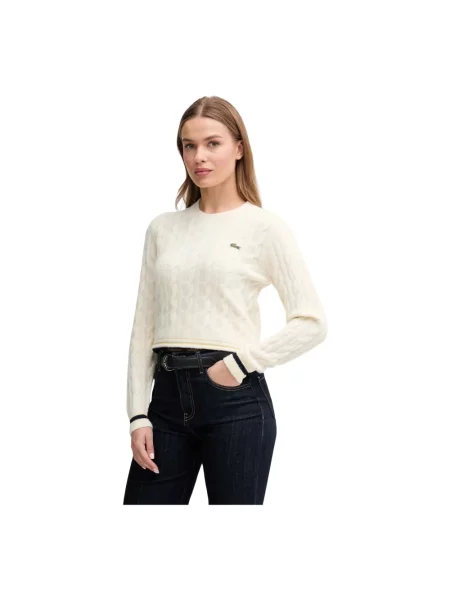 Sweter Lacoste beżowy