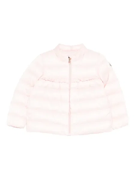 Kurtka dziecięca Moncler Enfant różowa