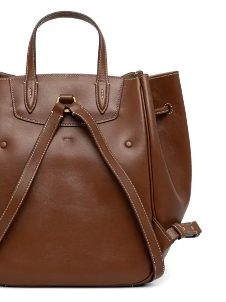 Bőr húzózsinór pólóing Polo Ralph Lauren barna