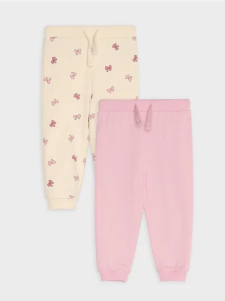 Sinsay jogger kalhoty 2 pack korálová
