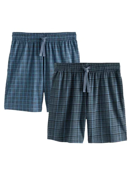 Next Pyžamové kalhoty námořnická modř / enciánová modrá / nebeská modř bílá