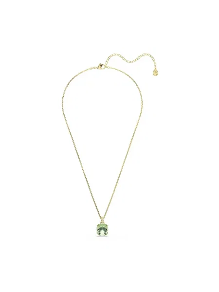 Swarovski naszyjnik z zawieszką pozłacany z kryształem Swarovski MILLENIA zielony