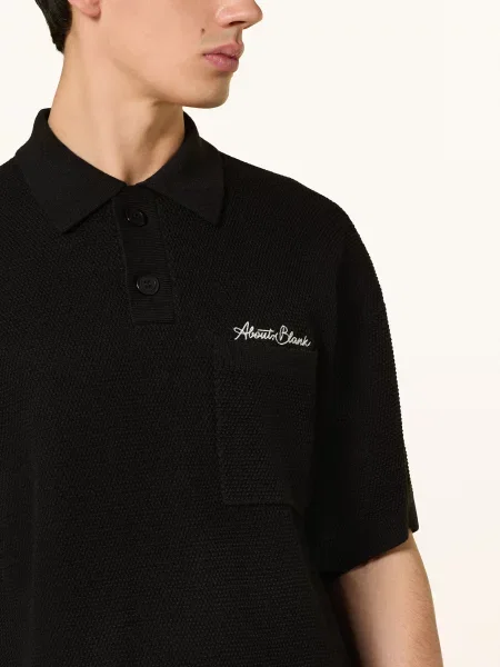 About:Blank Polokošile Z Piké Relaxed Fit černá