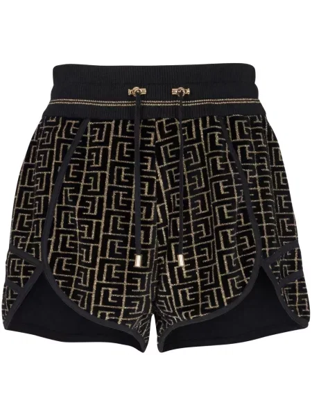 Pantaloni scurți de sport Balmain negru
