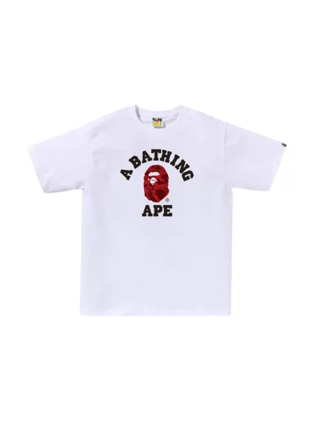 Koszulka A Bathing Ape® z okrągłym dekoltem biała
