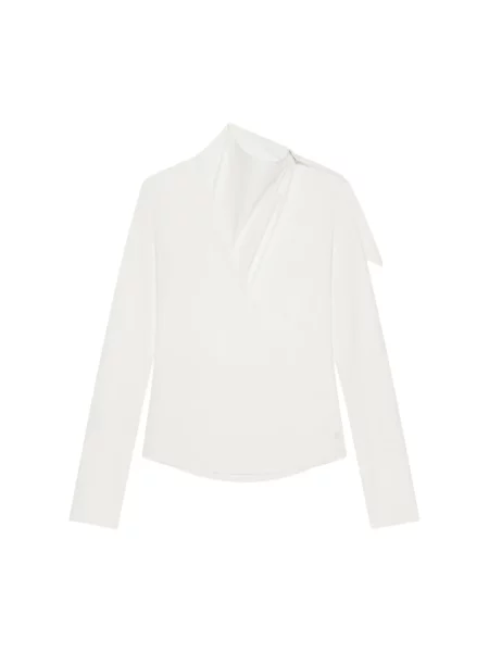 Bluzka Courreges asymetryczna biała