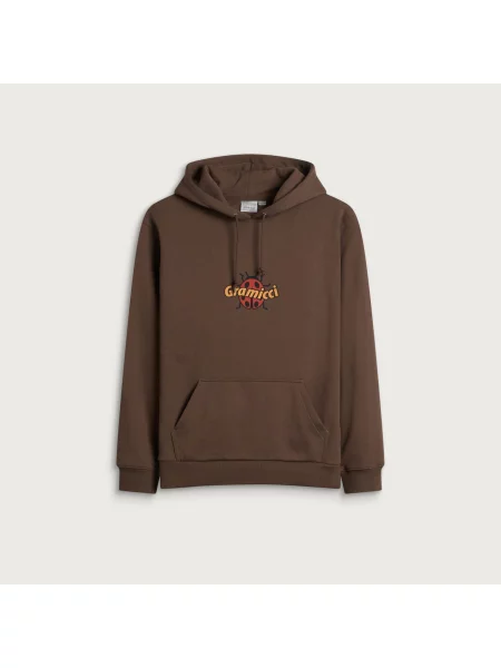 Bluza z kapturem Gramicci brązowa