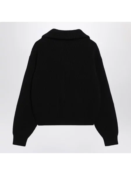 Kardigan Alaïa wełniany czarny