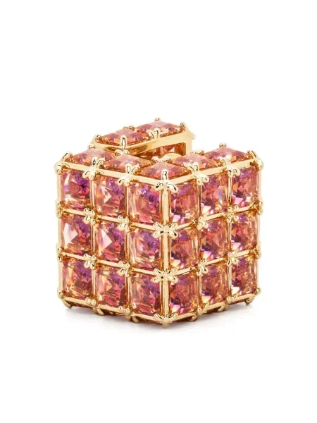 Обеци Swarovski оранжево