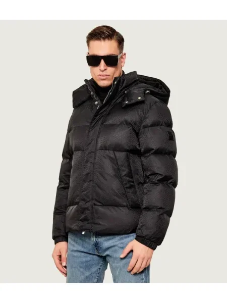 BOSS BLACK Kabát | fekete