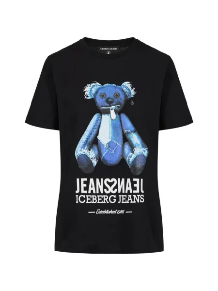Tricou Iceberg cu imagine negru