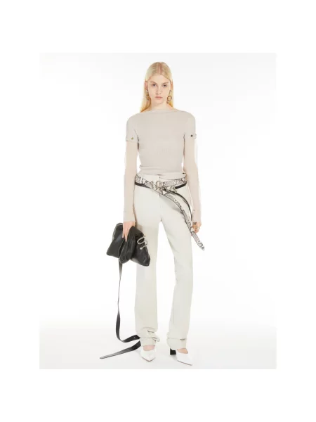 Sweter Sportmax casual beżowy