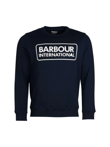 Bluza Barbour klasyczna z logo niebieska