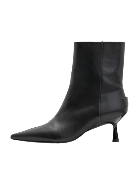 AllSaints cizme de piele VIVIAN BOOT cu cui negru