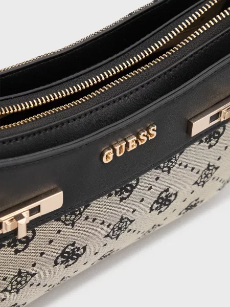 Сумка Guess с автографом серая