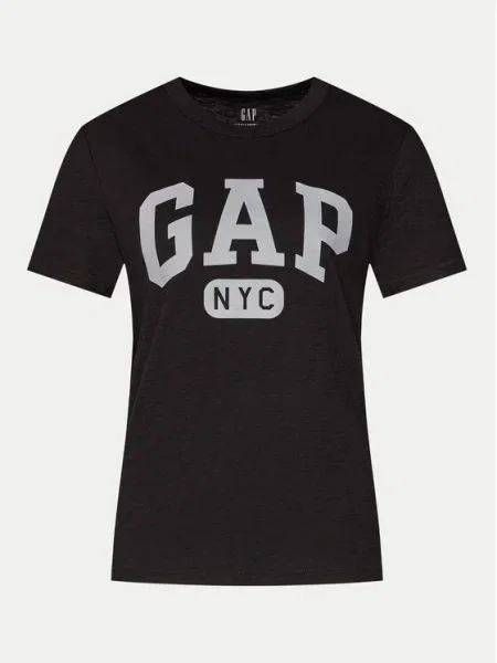 Dámske tričko GAP Logo Slub Tee black čierna