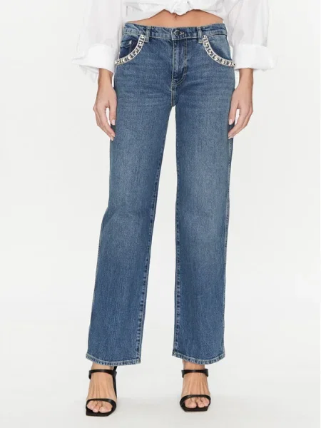 Guess Džínsy Skinny Fit modrá