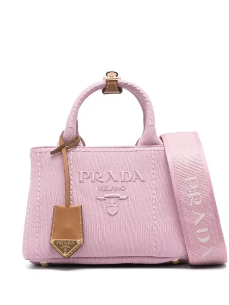 Чанта Prada бродирана розово