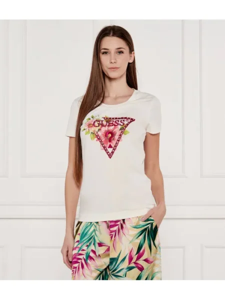 Guess Tricou alb