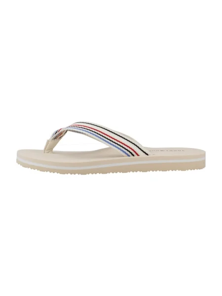 Csíkos félcipő Tommy Hilfiger bézs