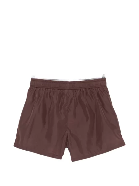 Slip de baie Moschino cu imagine cu cordon maro