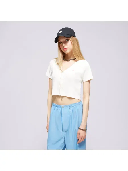 Dickies T-Shirt Emporia Cardigan Ss W beżowa
