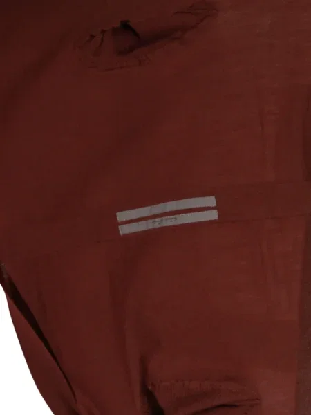 Kardigan Rick Owens asymetryczny prążkowany brązowy