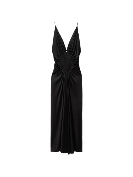 Rochie Versace din jerseu drapată negru