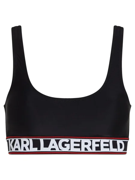 Karl Lagerfeld Sutien costum de baie roșu / negru alb