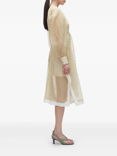 Rochie midi 3.1 Phillip Lim în carouri până la genunchi de costum