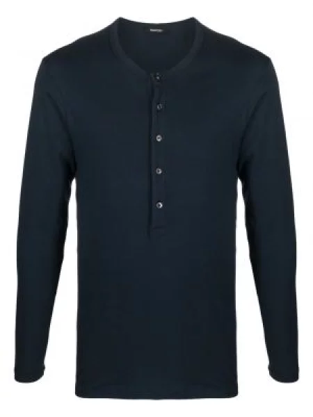 Дълго тениска Tom Ford синьо