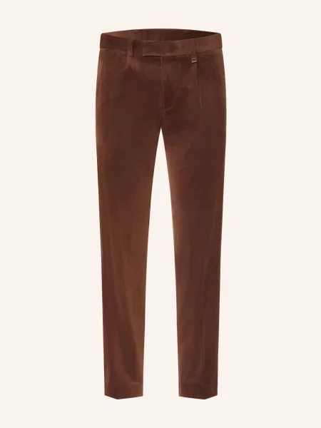 Paul Kordové Kalhoty Slim Fit chocolate