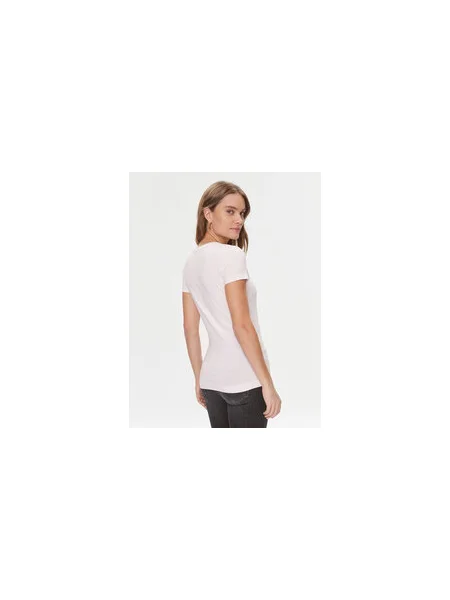 Guess Póló Slim Fit rózsaszín