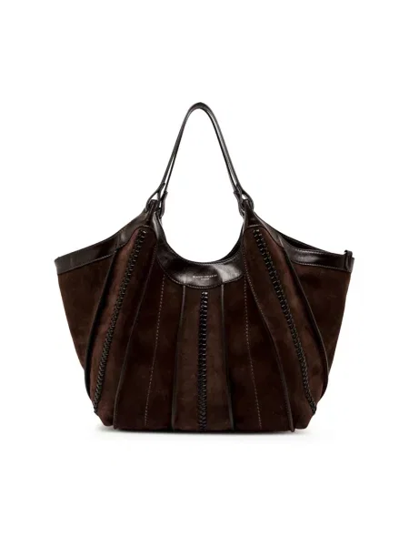 Gianni Chiarini torebka shopper zamszowa DUA brązowa