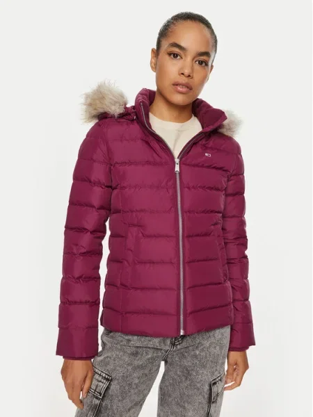 Tommy Jeans Geacă din puf Basic roșu