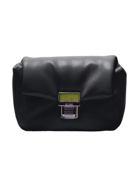 Torebka skórzana Msgm skórzana czarna
