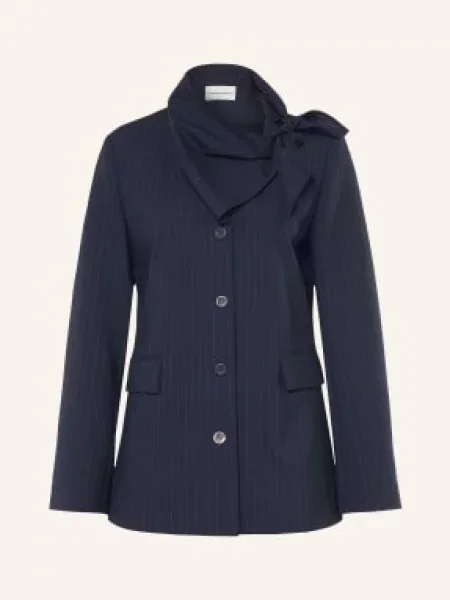 Claudie Pierlot Marynarka Z Kokardą blau granatowa