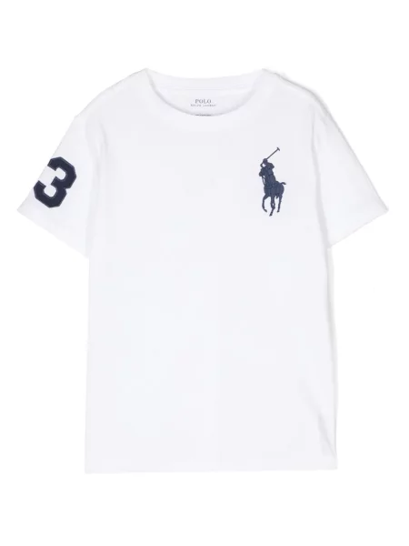 Koszulka polo dziecięca Polo Ralph Lauren biała